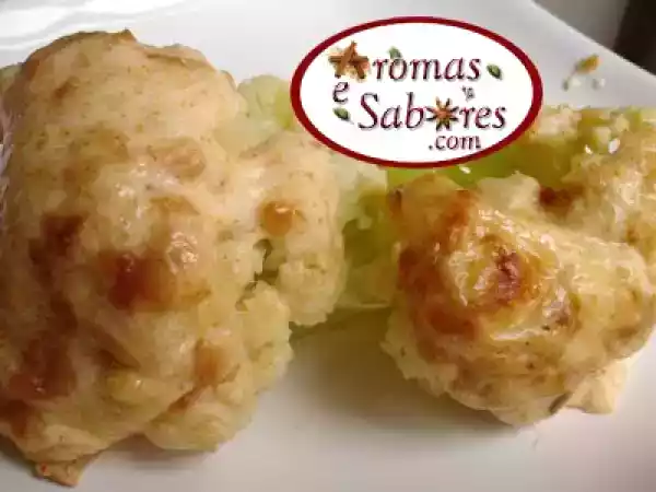 Receita Couve-flor gratinada fácil