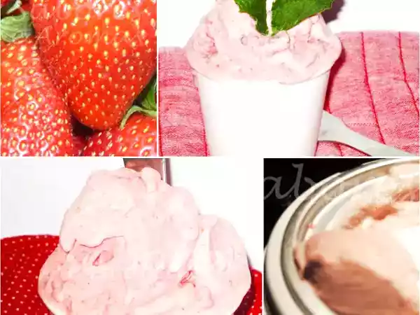 Receita Gelado de morango