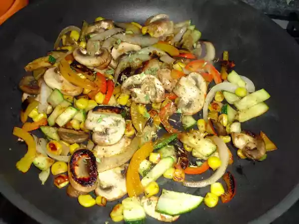 Receita Legumes salteados