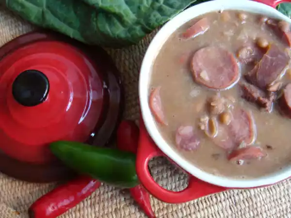 Receita Feijão gordo ou falsa feijoada de feijão carioquinha