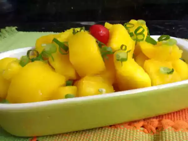 Receita Mandioca no açafrão da terra
