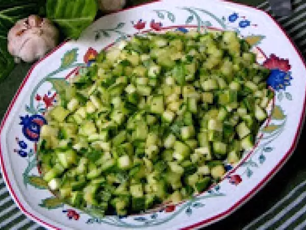 Receita Abobrinha simples (vegana)