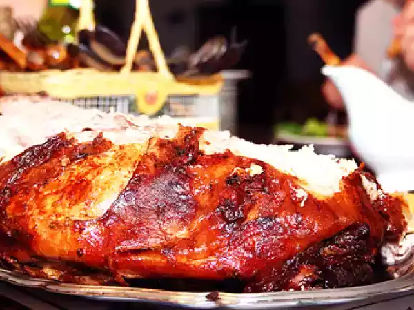 Receita Receita de pernil de porco assado