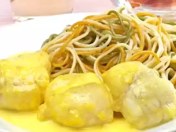 Receita Lombos de tamboril com molho de açafrão