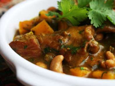 Receita Curry indiano de vitela, manga e castanhas de cajú