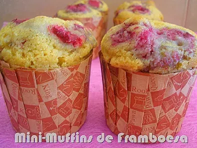 Receita Mini-muffins de framboesa