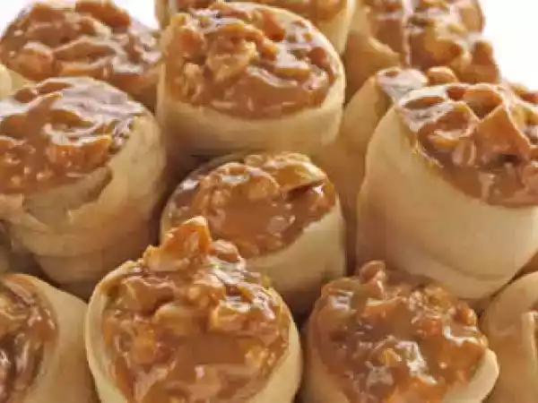 Receita Receita de canudinhos de doce de leite e amendoim