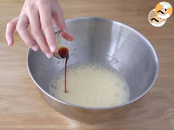 Panquecas com pepitas de chocolate - Preparação Passo 2