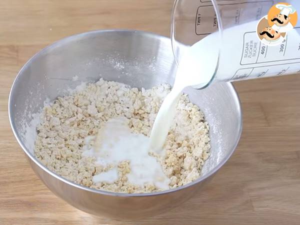 Panquecas com pepitas de chocolate - Preparação Passo 4