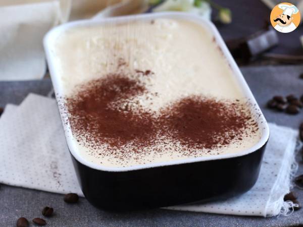 Tiramisú Italiano cremoso - Preparação Passo 9