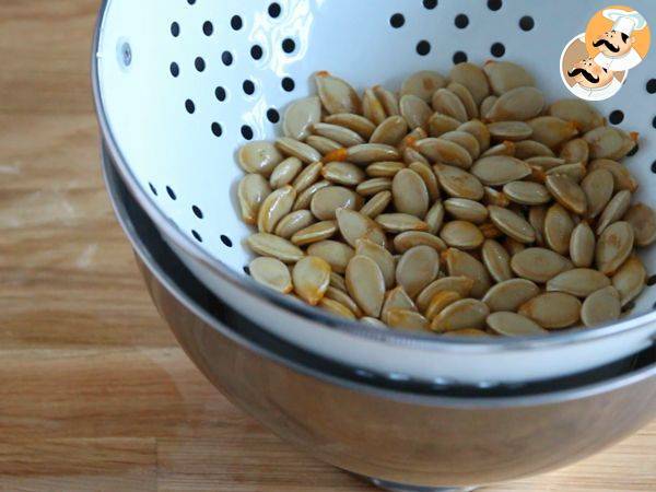 Sementes de Abóbora tostadas - Preparação Passo 4