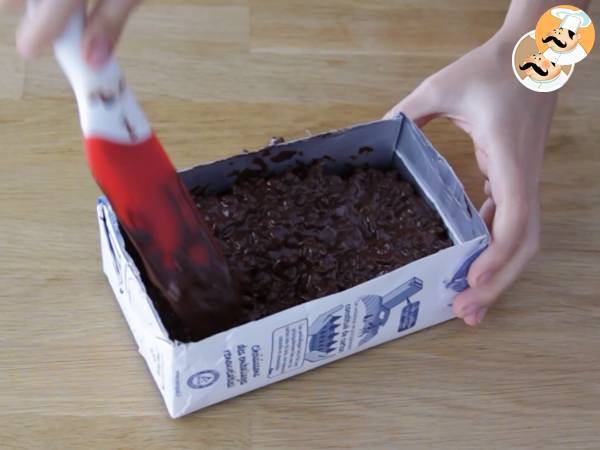 Barra de Chocolate com Cereais de arroz tufado - Preparação Passo 5