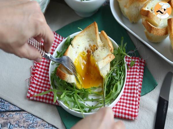 Croc'Muffin de queijo, fiambre e ovo - Preparação Passo 6