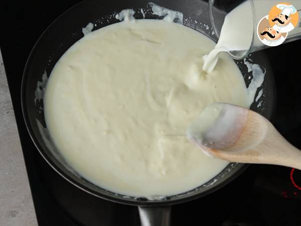 Espinafres ao creme béchamel, gratinados - Preparação Passo 3