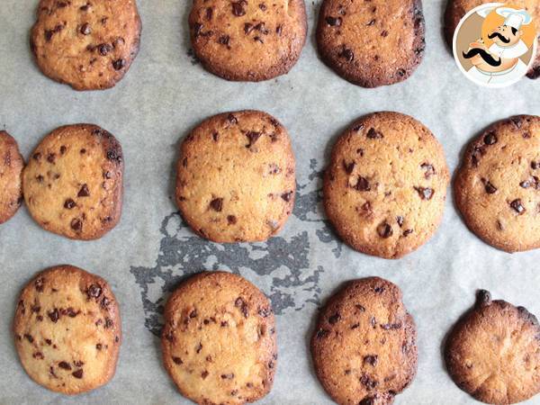 Cookies com pepitas de chocolate - Preparação Passo 6