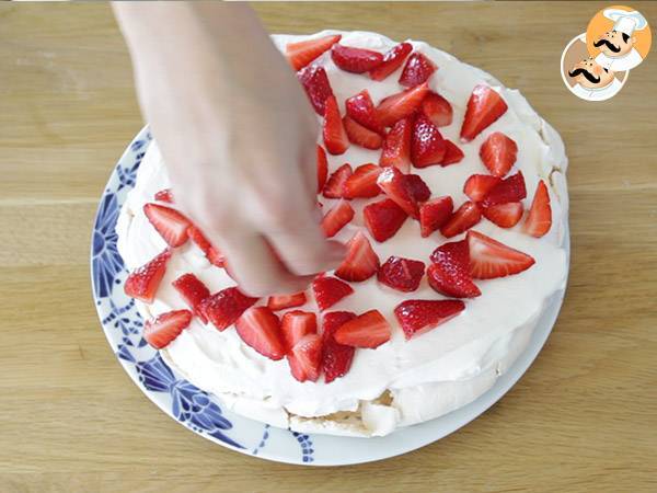 Pavlova de Morangos - Preparação Passo 5