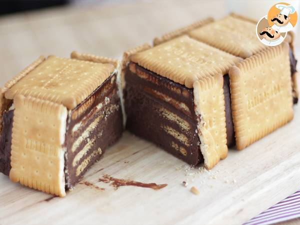 Bolo de bolachas e chocolate - Preparação Passo 5