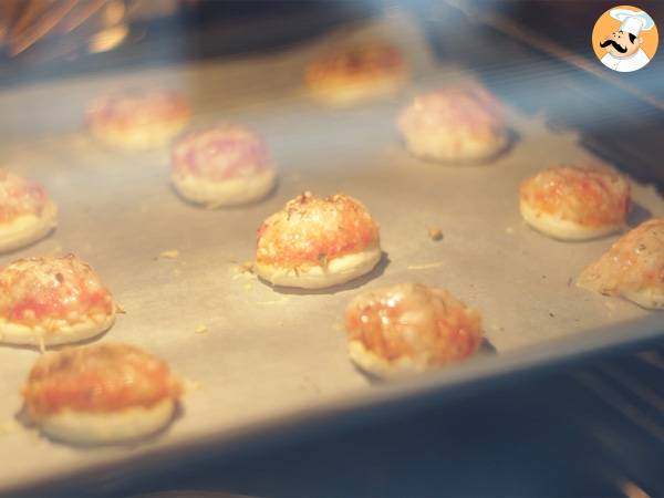 Mini pizzas de massa folhada - Preparação Passo 3