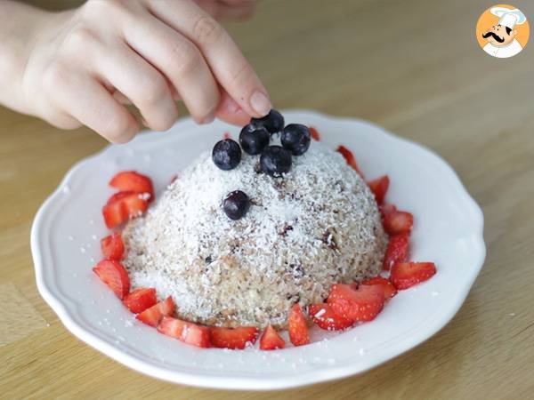 Bowl Cake banana coco - sem lactose e sem glúten - Preparação Passo 4