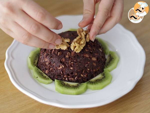 Bowl Cake Banana Chocolate - sem lactose - Preparação Passo 5