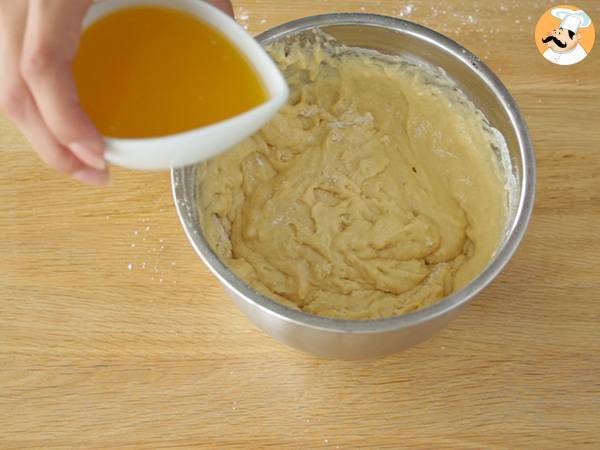 Muffins com pepitas de chocolate, receita Americana - Preparação Passo 2