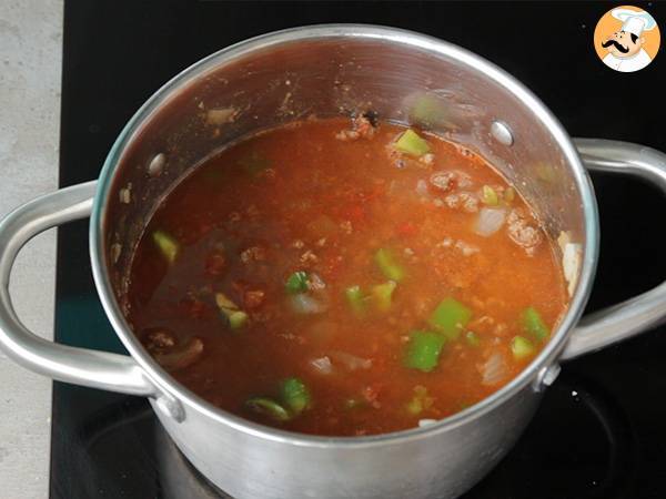 Chili com carne Mexicano - Preparação Passo 4