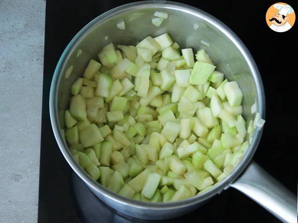 Creme de curgete / abobrinha - Preparação Passo 2