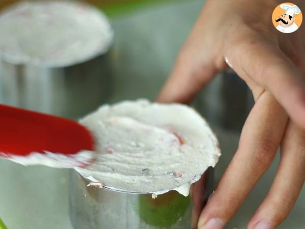 Cheesecakes salgados de salmão - Preparação Passo 4