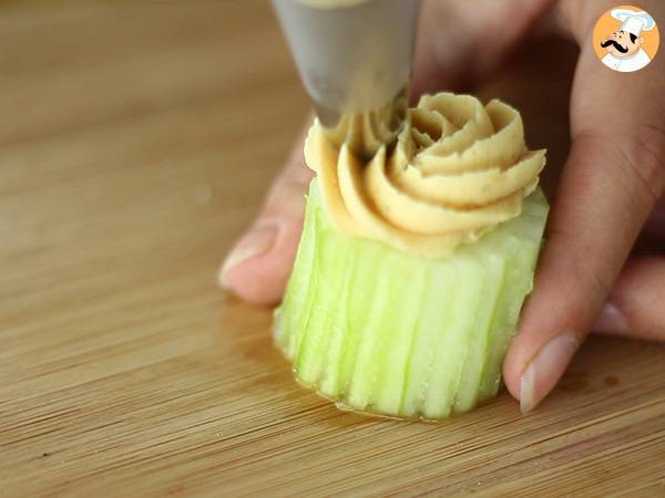 Cupcakes de pepino - Preparação Passo 4