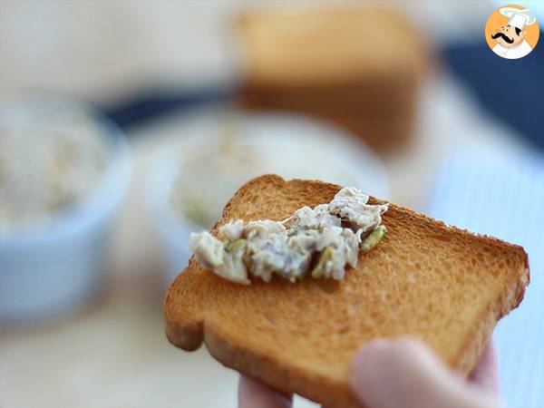 Rillettes de frango e mostarda - Preparação Passo 6