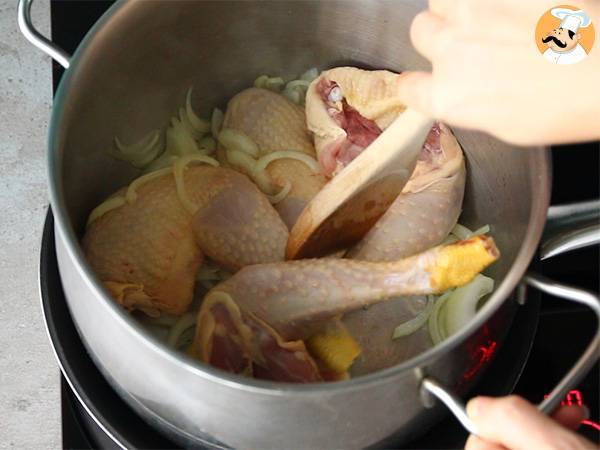 Cuscuz tradicional Marroquino de frango - Preparação Passo 1