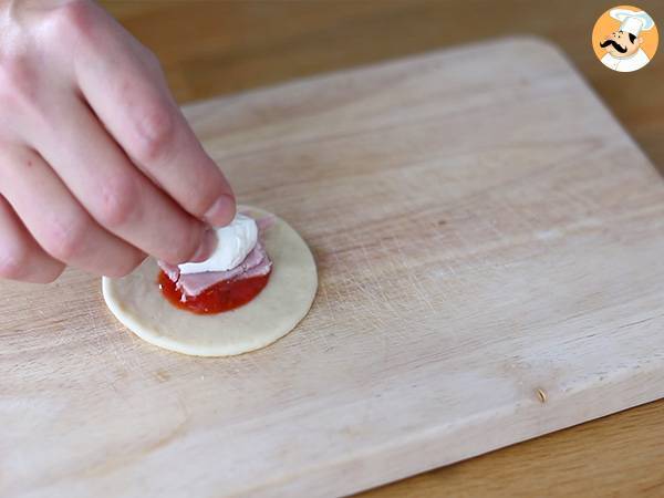 Bolinhas de pizza para dividir - Preparação Passo 2