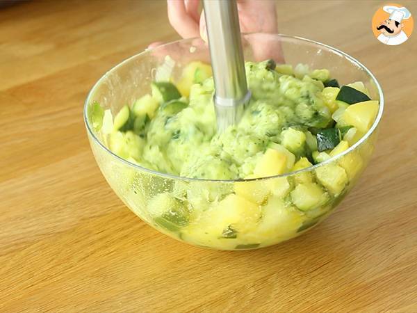 Empadão/Escondidinho vegano de curgete/abobrinha e tofu - Preparação Passo 5