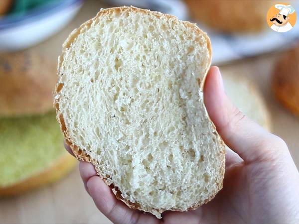 Pão de Hamburguer, receita caseira - Preparação Passo 8