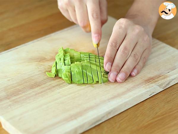 Tostas/Torradas com salmão e abacate - Preparação Passo 1