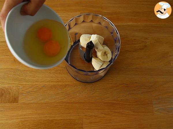 Panquecas de Banana / Pancakes - Preparação Passo 1