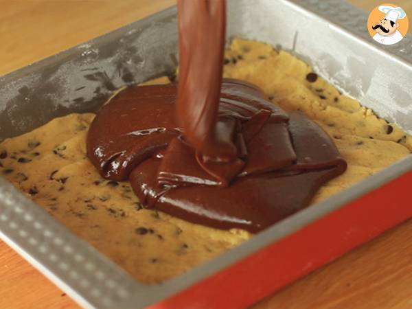 Brookies, meio brownie e meio cookies - Preparação Passo 6