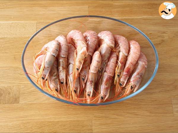 Gambas no forno - Preparação Passo 1