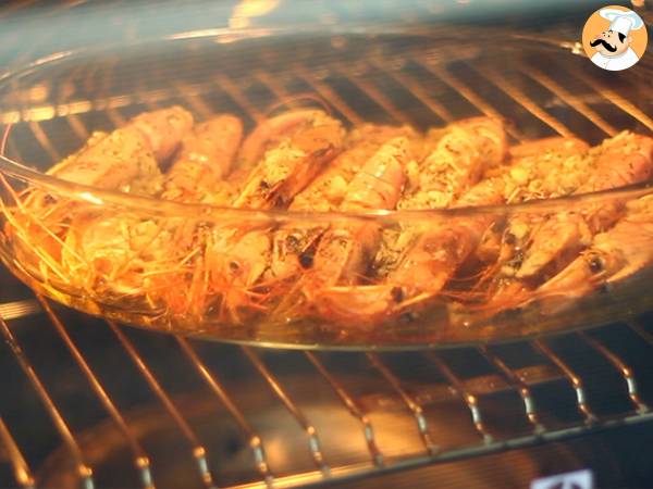 Gambas no forno - Preparação Passo 4