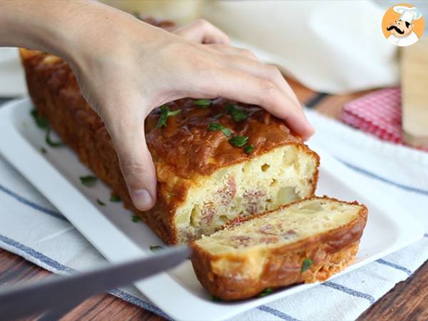 Bolo Salgado, Bolo com queijo Raclette - Preparação Passo 6