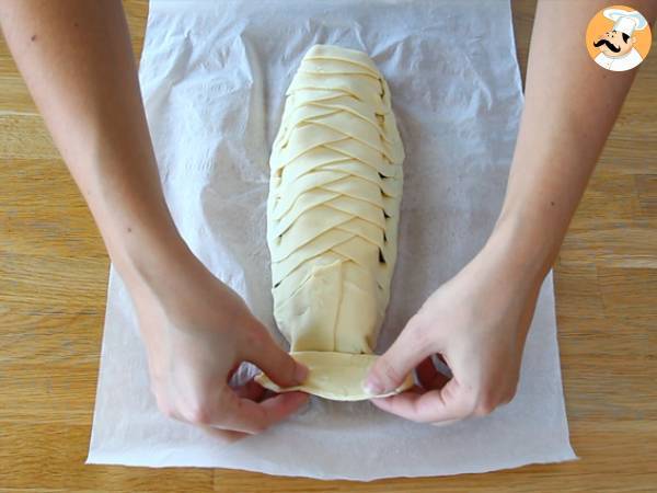 Folhado de Bacalhau Fresco - Preparação Passo 4