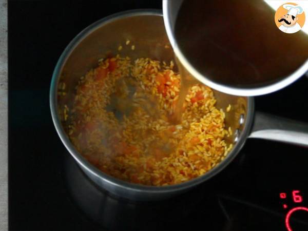 Risotto de Vieiras e açafrão - Preparação Passo 2