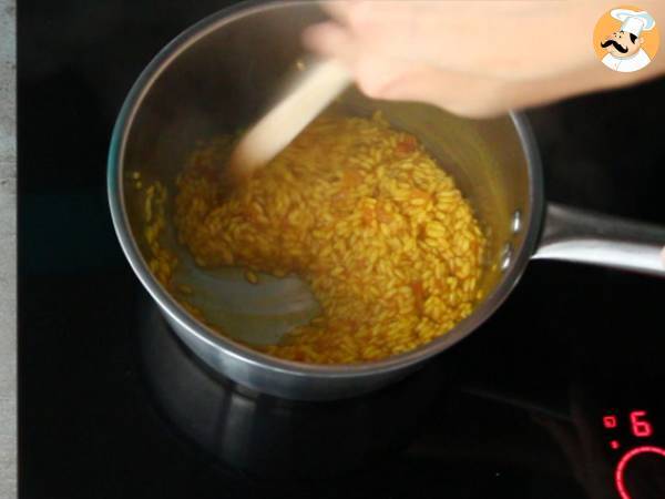 Risotto de Vieiras e açafrão - Preparação Passo 3