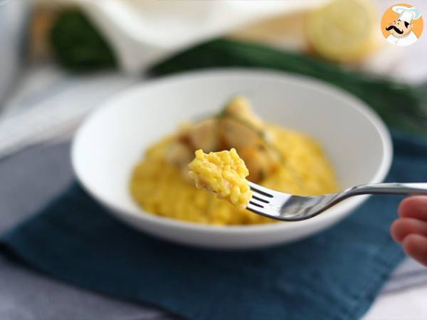 Risotto de Vieiras e açafrão - Preparação Passo 7