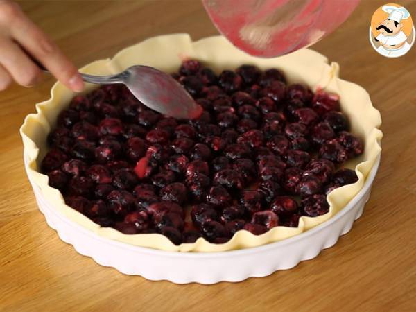 Tarte folhada de cerejas - Preparação Passo 2