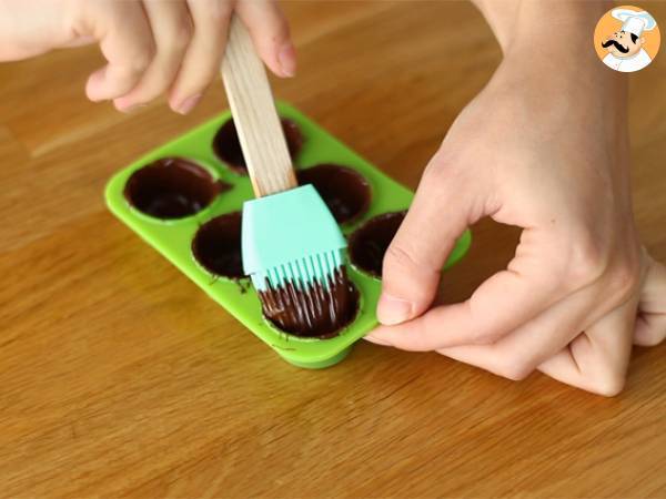 Bombom de Caramelo Salgado e Amêndoas - Preparação Passo 1