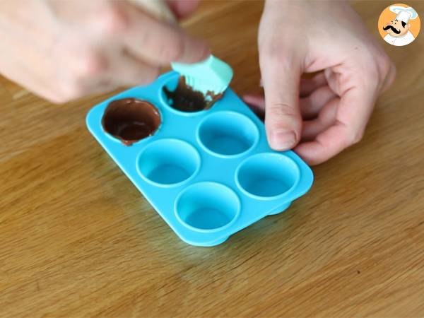 Bombons do tipo Kinder Shocko-Bons - Preparação Passo 1