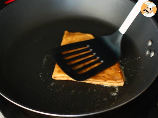 Crepes Suzette (crepe de laranja, receita francesa) - Preparação Passo 8