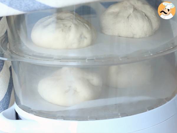 Pão Bao (ou Bao Bun), um pão cozido a vapor - Preparação Passo 11