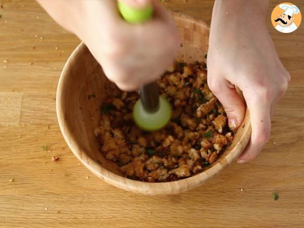 Sopa de grão de bico e espinafre - Preparação Passo 3